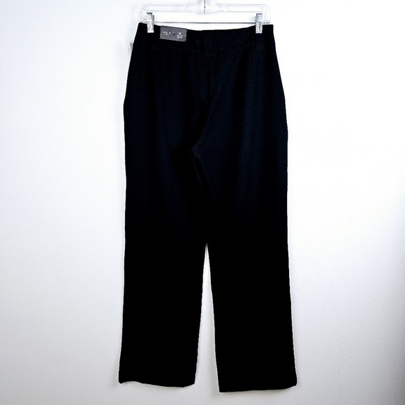 Maurices Black Ponte Patch Pocket High Rise Wide Leg Dress Pant NWT - Picture 7 of 16